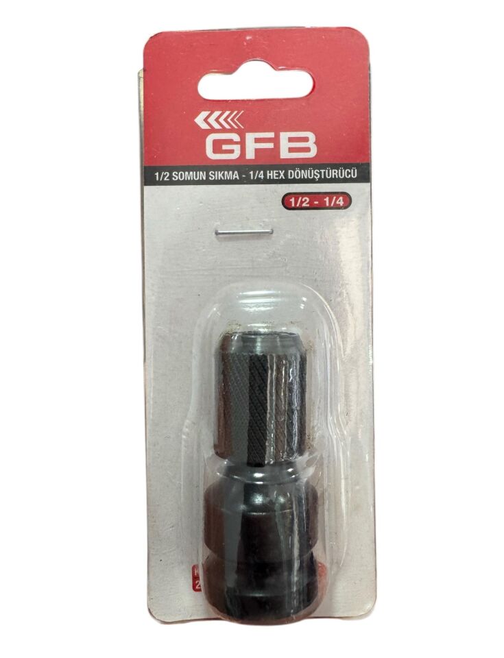 Gfb Somun Sıkma 1/2 - 1/4 Dönüştürücü Mandren Bits Uç/Ucu Adaptörü