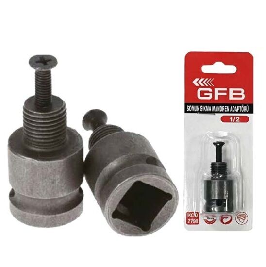 Gfb Somun Sıkma Matkap Mandren Adaptörü 1/2
