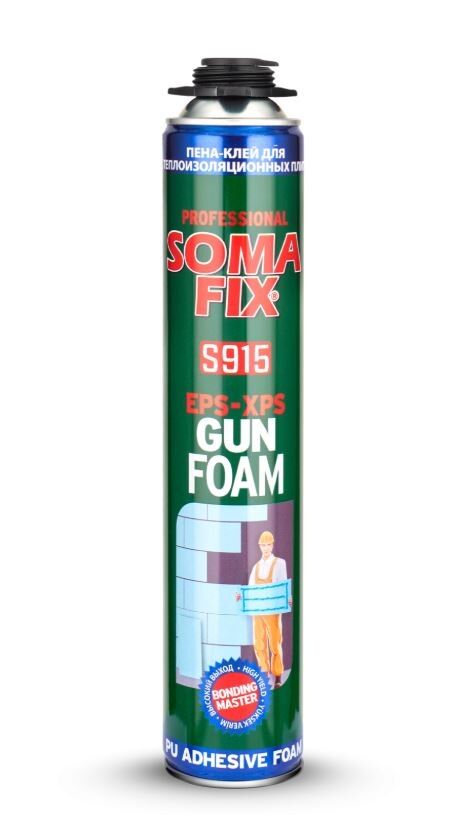 Somafix Mantolama Yapıştırma Şişmeyen Tabancalı Köpük Eps-Xps 750ml