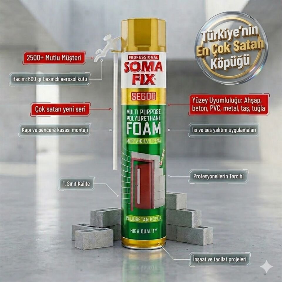Somafix Poliüretan Pu Köpük 600gr