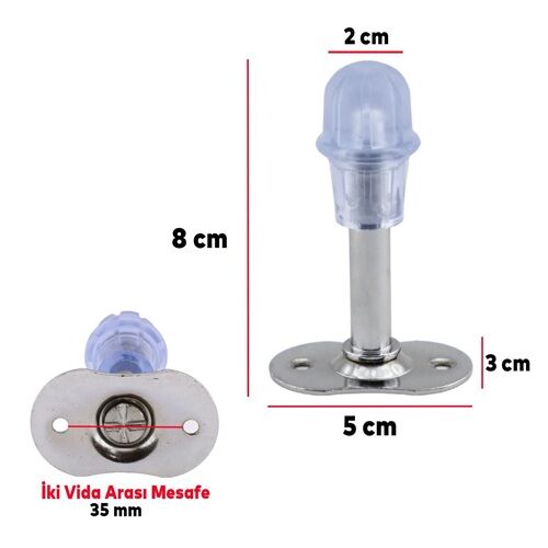 Premium Kapı Tamponu Durdurucu Stoper Metal