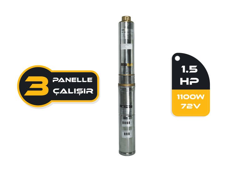 DC Pompa 1.5Hp / 1100W / 72V (4DC6-84-72-1100)