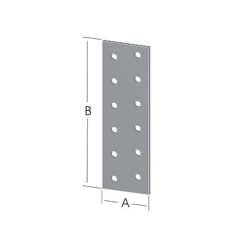 Düz Lama Bağlantı Sac Gönye 40x80mm