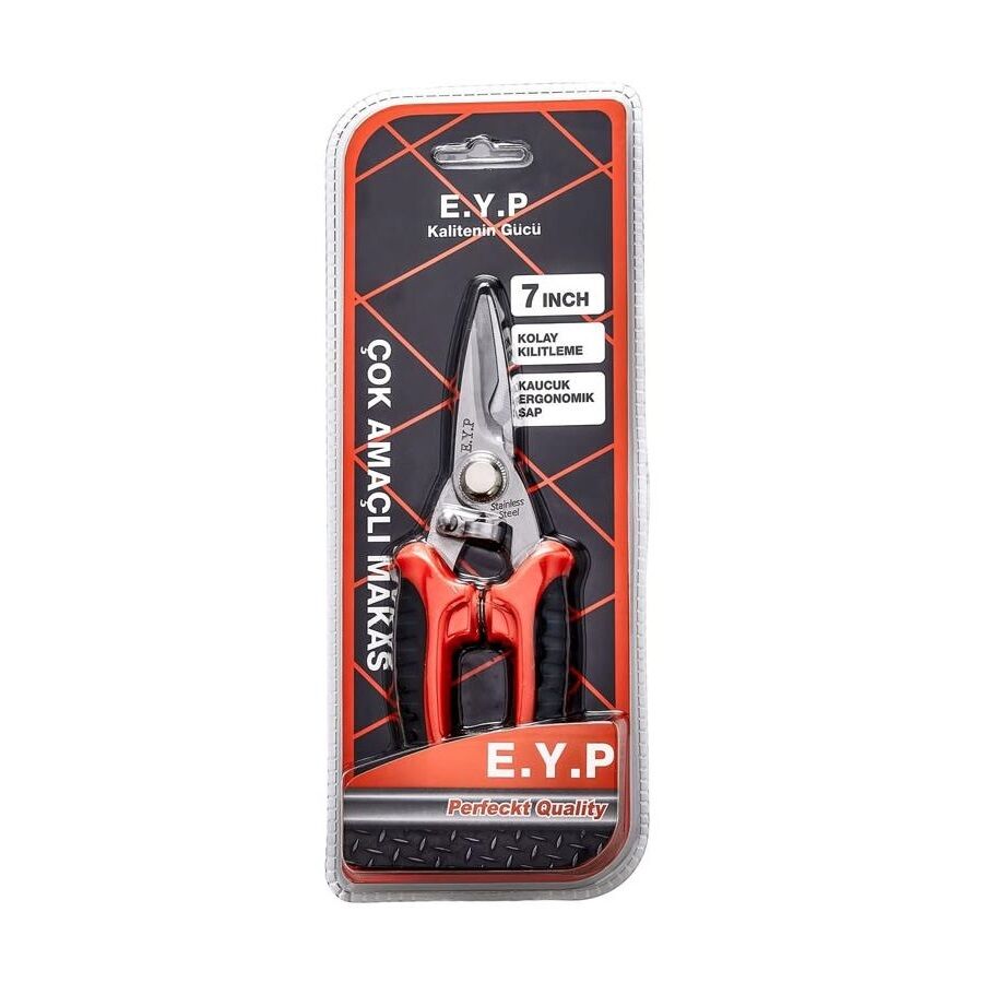Eyp Sac Teneke Kesme Makası Çok Amaçlı Makas 7 INC