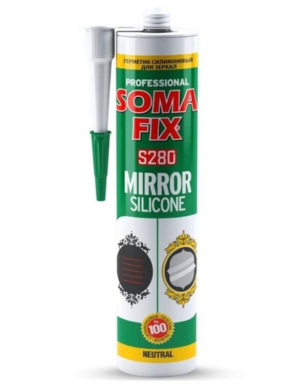Somafix Ayna Silikonu Şeffaf 280ml