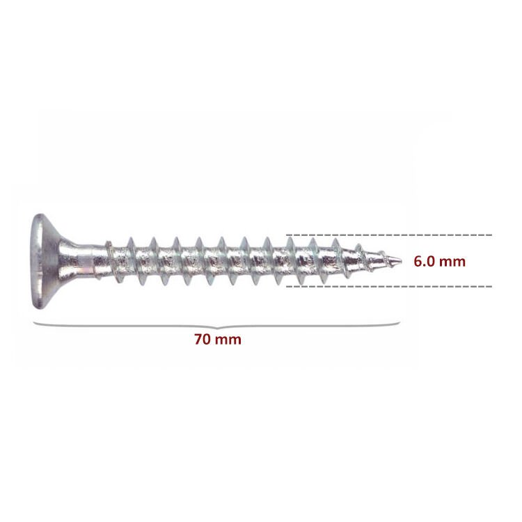 Sunta Vidası 6x70 (100 Adet)