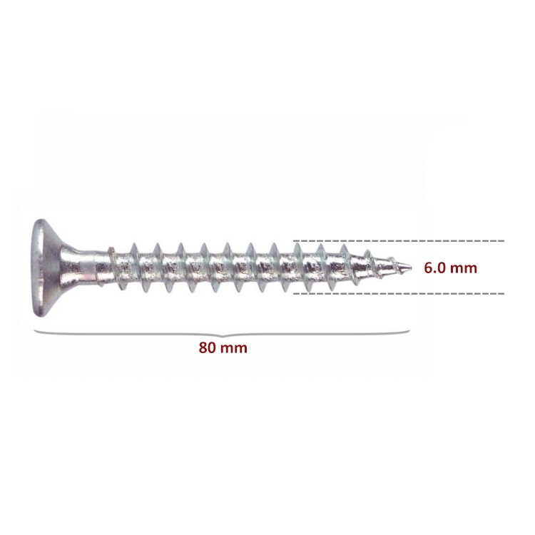 Sunta Vidası 6x80 (100 Adet)