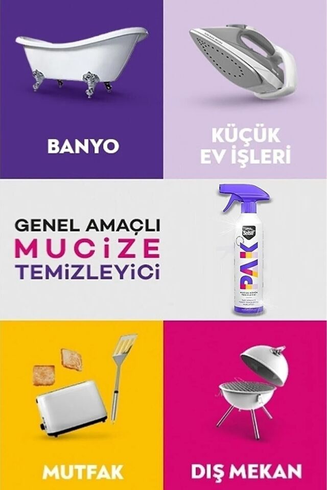 Selsil Pak Köpük Mucize Temizleyici Sprey 500ml