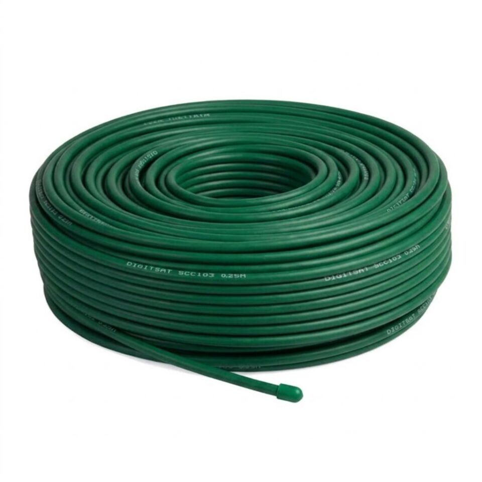 Uydu Anten Kablosu Yeşil RG6-U6 100 mt