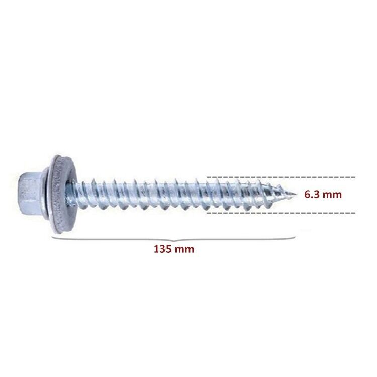 Ahşap Çatı Vidası 6.3x135 mm Betofast