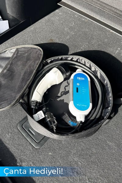 Hims 3.7kW Gümüş Taşınabilir Elektrikli Araç Şarj Cihazı