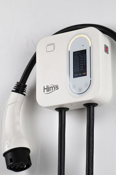 Hims 22kW Tip 2 Soketli 5m Kablolu Beyaz Smart Elektrikli Araç Şarj İstasyonu