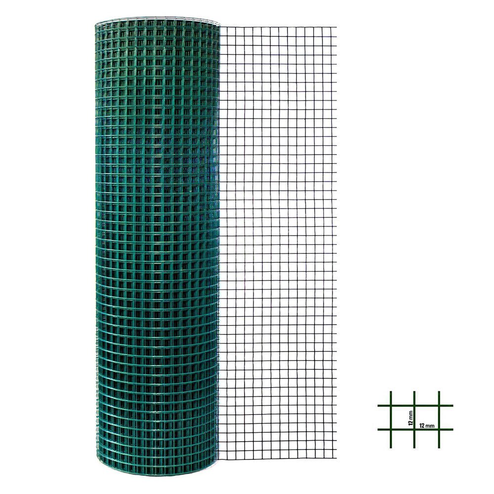 Puntalı Tel Pvc Kaplı Tel 12x12mm 100 cm 25mt