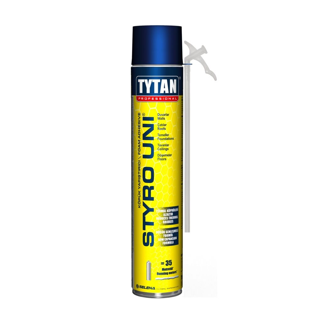 Tytan Styro Manuel Mantolama Yapıştırıcı Şişmeyen Pu Köpük 750ml