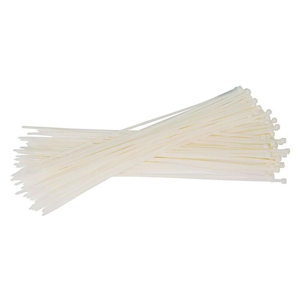 Cırt Kelepçe Kablo Bağı Beyaz 2,5x100mm 100 Ad