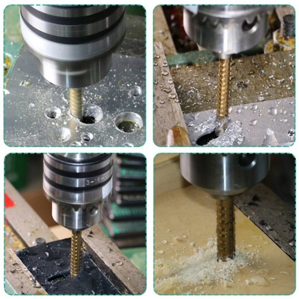 Hss Titanyum Freze Matkap Uç Ucu Seti 4-6-8mm 3 Parça