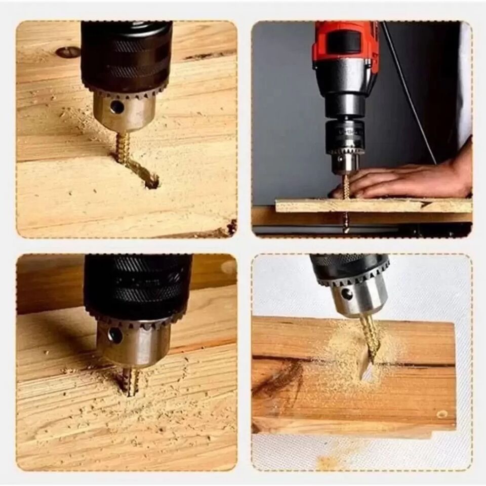 Hss Titanyum Freze Matkap Uç Ucu Seti 4-6-8mm 3 Parça