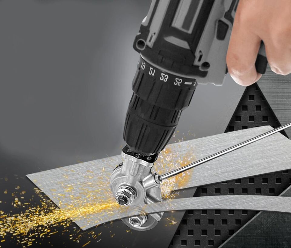 Şarjlı Matkaplar İçin Metal Plaka ve Sac Kesme Aparatı