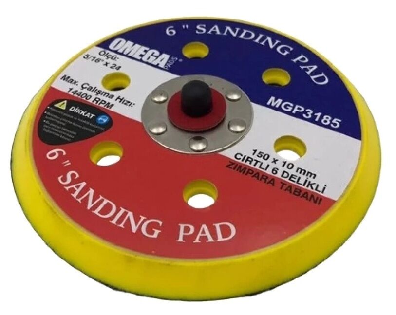 Havalı Eksantrik Orbital Cırtlı Zımpara Pedi/Tabanı 150mm