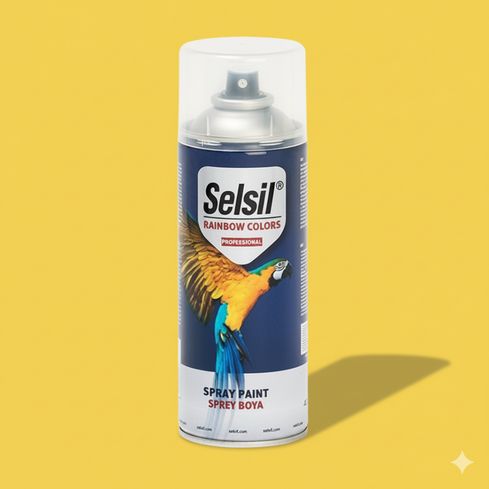 Selsil Sprey Boya Sülfür-Limon Sarı 400ml RAL1016