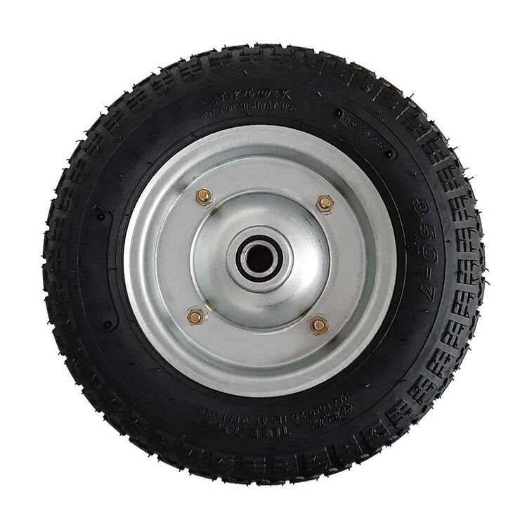 Havalı Şişme El Araba Tekeri Rulmanlı Metal Jant 350mm