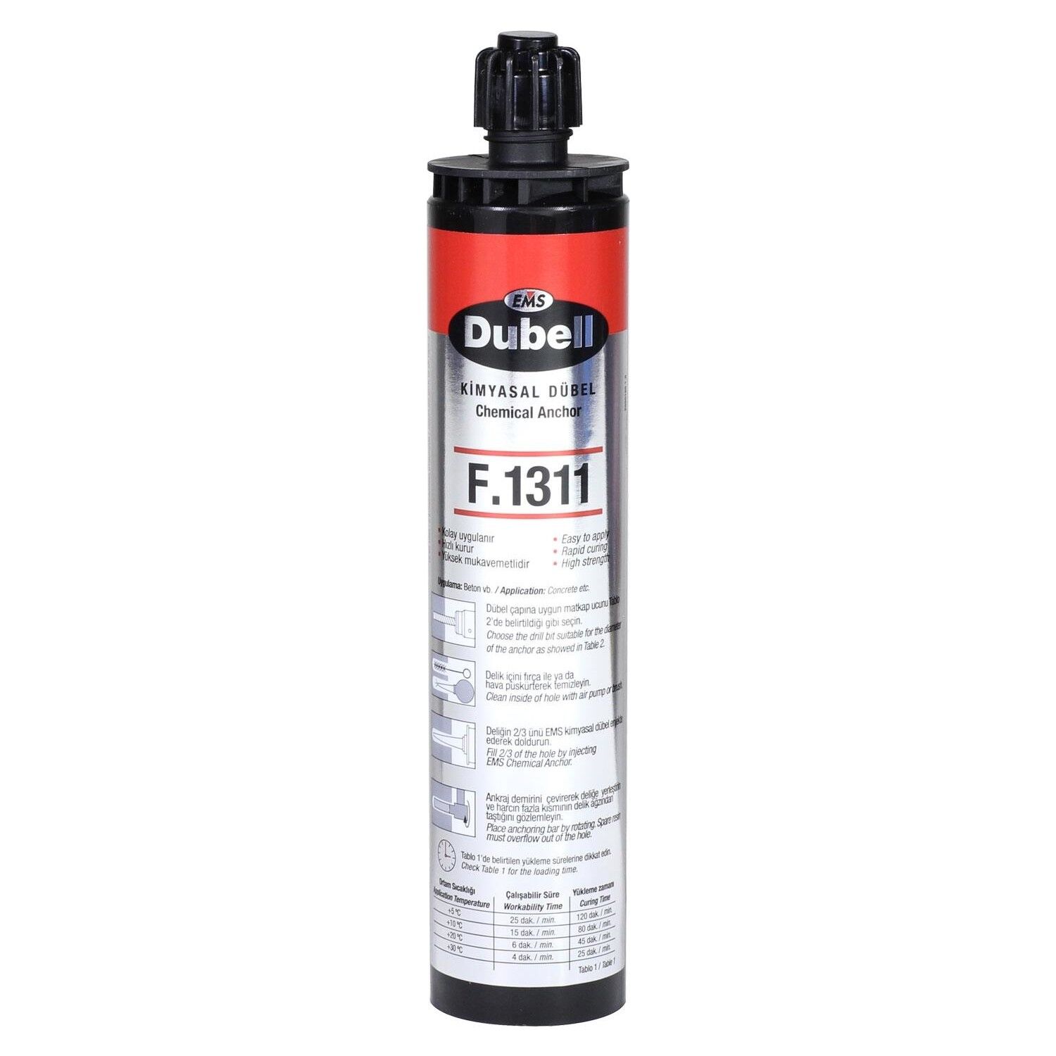 Ems Kimyasal Dübel E.1311 Epoksi 300ml