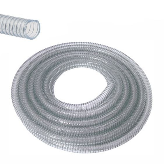 Sertsan Şeffaf Sipiral Gırtlak Hortum 1-1/4 INC 50mt