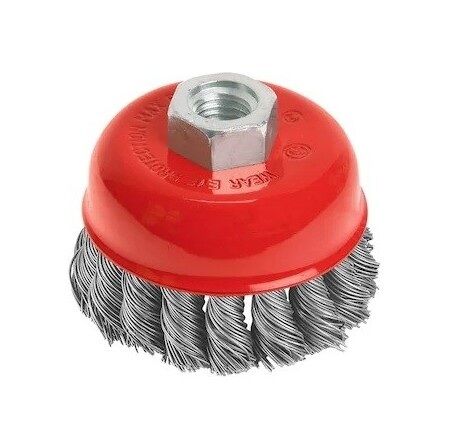 Çanak Tel Fırça Burgulu 100mm