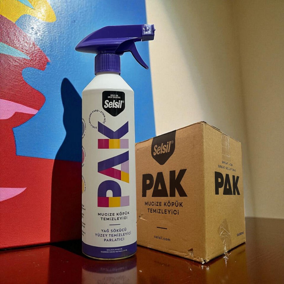 Selsil Pak Köpük Mucize Temizleyici Sprey 500ml (12AD)
