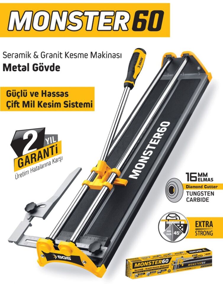 SGS Seramik Granit Kesme Makinası Monster 60