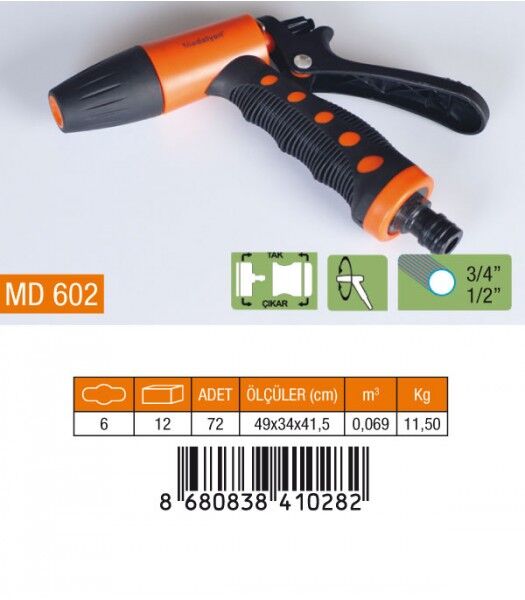 Medalyan Otomatik Hortum Tabanca MD602