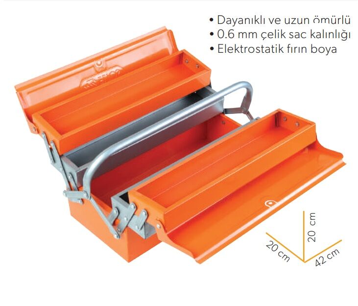 Eltos Metal Takım Çantası 5 Göz 420mm